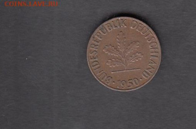 ФРГ 1950 1пф до 06 08 с рубля - 6а