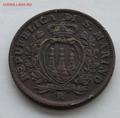 Сан-Марино 10 чентезимо 1935 ФИКС до 01.03 - PXL_20230301_063012319~2