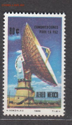 Мексика 1969 космос 1м** до 06 03 - 38ж