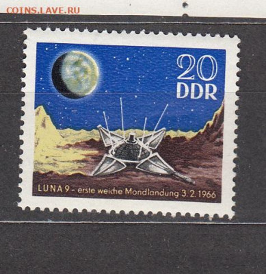 ГДР 1966 Луна 9 1м** до 06 03 - 38и