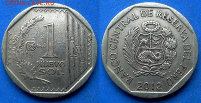 Перу - 1 новый соль 2012 года до 7.03 - Перу 1 новый соль, 2012