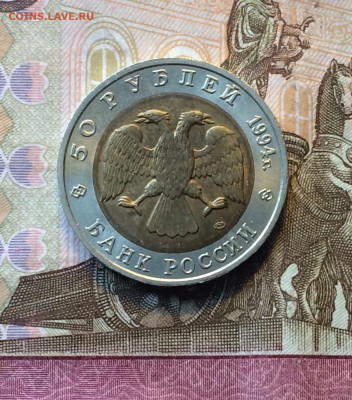 Красная книга.50 рублей 1994 год.Сапсан. до 03.03.23 - 11