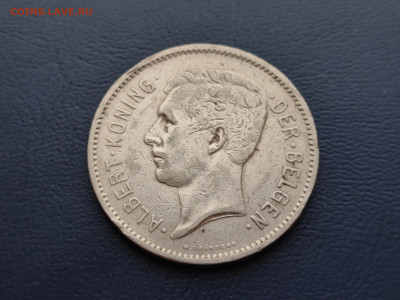 Бельгия 5 франков, 1930 Надпись на голландском - DER BELGEN - IMG_20230227_160950