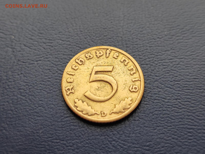 Германия - Третий рейх 5 рейхспфеннигов, 1938 двор D - IMG_20230227_155852