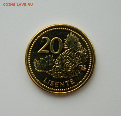 Лесото 20 лисенте 2018 г.  С рубля! до 08.03.23 - DSCN9303.JPG