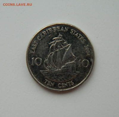 Восточные Карибы 10 центов 2004 г. (Лодка) С рубля! до 08.03 - DSCN9268.JPG