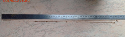 Цепочка золото, 47 см, 2,2 г, 1990 года до 08.03.23 в 21:00 - image