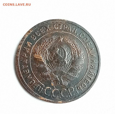 1 копейка 1924 гладкий гурт, с остями? - 20230305_163255
