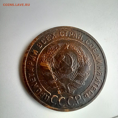 1 копейка 1924 гладкий гурт, с остями? - 20230305_163724