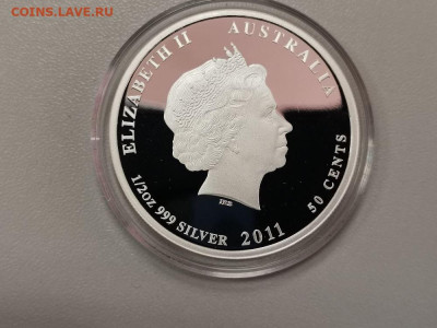 50цент 2011 Австралия - Динго собака, серебро, до 10.03 - ЯЯ Динго-2