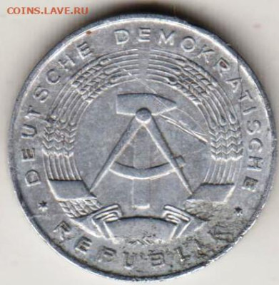 ГДР 1 пфенниг 1968 г. до 13.03.23 г. в 23.00 - 012