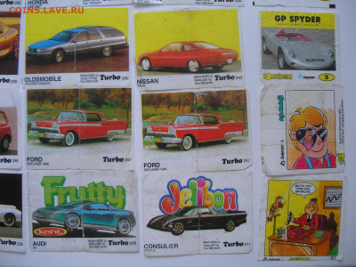 Вкладыши от жвачек TURBO и др (30 шт, есть повторы) - оценка - 5.JPG