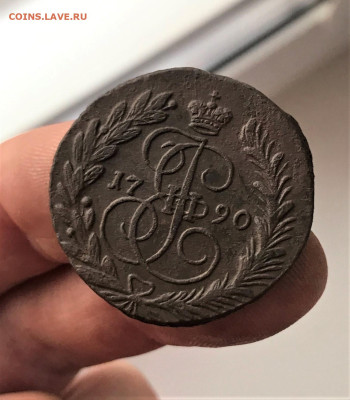 2 копейки 1790 г. ЕМ. Екатерина II.(К18) 10.03 22-30 - 5