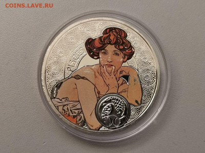 1доллар 2011 Ниуэ Зодиак А.Мухи(Рыбы), Ag925, до 14.03 - Я Муха-Рыбы-1