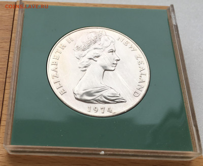 Крона Шайба Новая Зеландия 1$ доллар 1974 Аист День Вайтанги - IMG_5561.JPG