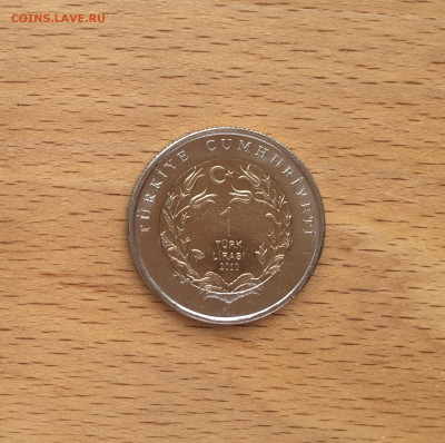 биметалл Турция 1 лира 2010 Собака Животные фауна - IMG_5656.JPG