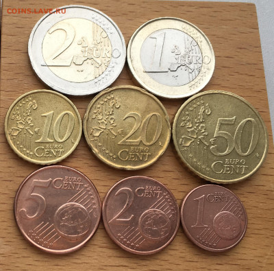 набор евро Люксембург биметалл 2 1 евро 50 20 10 5 2 1 евроц - IMG_5670.JPG