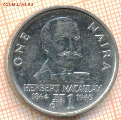 Нигерия 1 найра 1991 г., до 15.03.2023 г. в 22.00 по Москве - Нигерия 1 найра 1991