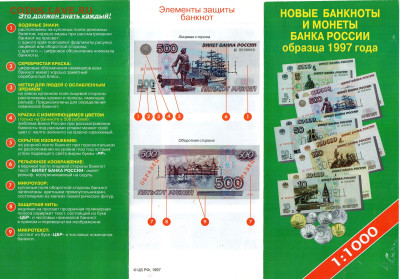Буклет Банка России "Новые банкноты и монеты 1997г." - img051