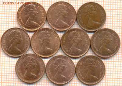 2 пенни 1971-82 гг., фикс 5 руб, до ухода в - велик полпенни 001