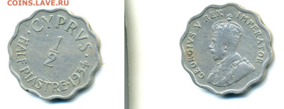 Кипр ½ пиастра, 1934  до 16.03 22:40 - Kipr1_2piastr1934