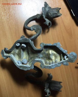 Подсвечник настенный СССР (бронза) до 20.03.23 в 22.00 Мск - 8EEA8627-83A4-4838-BF7D-EADF061EA8AE