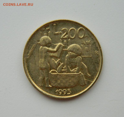Сан-Марино 200 лир 1995 г. С рубля! до 21.03.23 - DSCN9827.JPG
