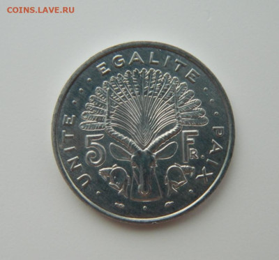 Джибути 5 франков 1991 г. (Фауна) С рубля! до 21.03.23 - DSCN9472.JPG