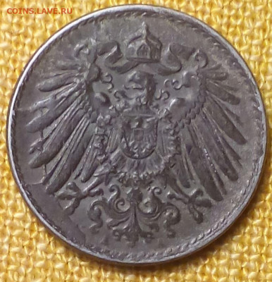 Германия 5 пфенниг 1918 раскол до 19.03 - Снимок 6.JPG