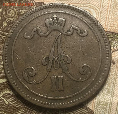 10 пенни Русская Финляндия 1865 - 5A66440A-7868-4262-B514-DC264C16015F