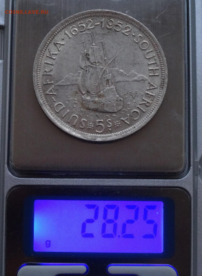 ЮАР 5 шиллингов 1952  50 центов 1964 определение подлинности - DSC09747.JPG