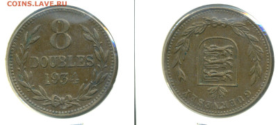 Гернси 8 дублей, 1934 с рубля до 21.03 22:00 - 8d1934