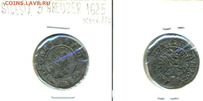 Силезия 3 крейцера, 1625 до 21.03 22:00 - Sil3kr1625