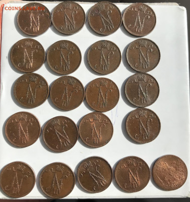 1 пенни 1895-1917 г (21 монета) для Финляндии - F22E9C48-C1E5-409D-ABAD-3E0EE112F17D