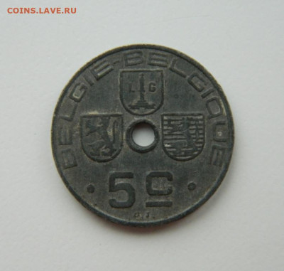 Бельгия 5 сантимов 1942 г. (Цинк) до 23.03.23 - DSCN0141.JPG