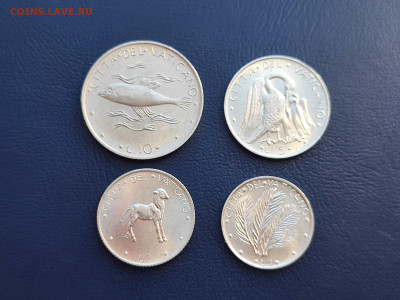 Набор монет Ватикан 4 шт до 27.03.2023 года в 22.00 (1) - IMG_20230320_154656