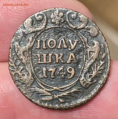 Полушки 1737, 1738, 1748, 1749 годов. До 26.03.23 22:00 - 1FF1C173-2135-4FA1-9266-BFAFC6FD854B