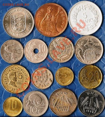Сборка. 15  иностранных монет. До 18.12.2011г. - Изображение 366