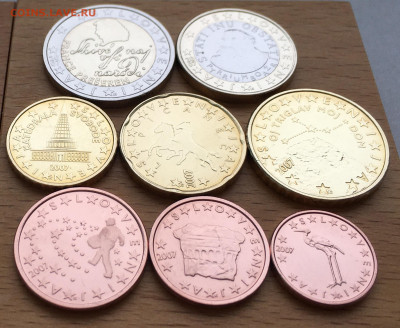 набор евро Словения 2007 биметалл 2 1 евро 50 20 10 5 2 1 - IMG_6097.JPG