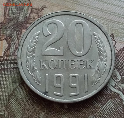 20 копеек 1991 шт.3.3л (3 копейки 1981). До 27.03.23 в 22.00 - 20230322_144335
