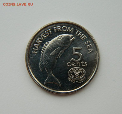 Фиджи 5 центов 1995 г.(Юбилейная) Фауна С рубля! до 28.03.23 - DSCN9830.JPG