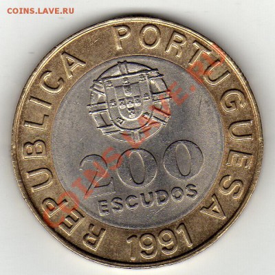 ПОРТУГАЛИЯ 200 ЭСКУДО 1991 ОРТА ДО 19.12.11 В 22.00МСК(1014) - img264