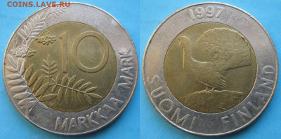 Финляндия 10 марок 1997 до 29-03-23 в 22:00 - 46.40. -Финляндия 10 марок 1997    3208
