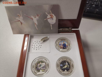 2дол 2009 Ниуэ - Русские сезоны(к-кт 3шт), Ag999, до 29.03 - ЯЯ Балет-1