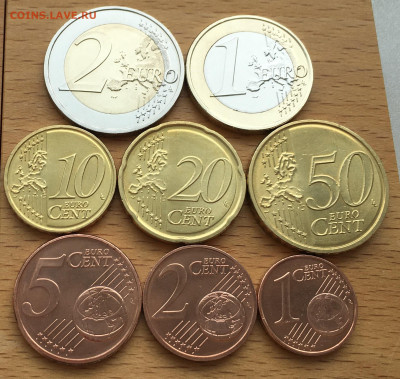 набор евро Латвия 2014 биметалл 2 1 евро 50 20 10 5 2 1 евро - IMG_5849.JPG