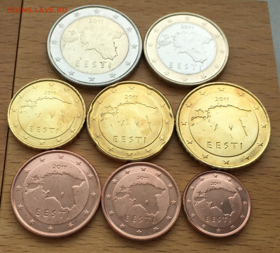 набор евро Эстония 2011 биметалл 2 1 евро 50 20 10 5 2 1 - IMG_5821.JPG