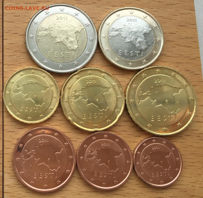 набор евро Эстония 2011 биметалл 2 1 евро 50 20 10 5 2 1 - IMG_5817.JPG