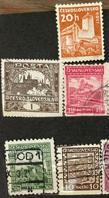 Марки Чехословакии, СССР и пр. на оценку - 7