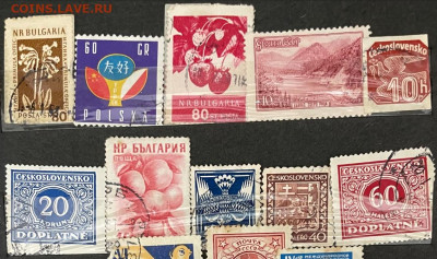 Марки Чехословакии, СССР и пр. на оценку - 27