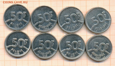 Бельгия 50 франков 1987-1993 гг., фикс 15 руб - Бе50фр3